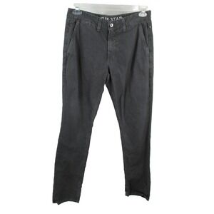 BIG STAR ASM Straight Leg Chino Pants Mens 32R Gray 100% Cotton Mid Rise